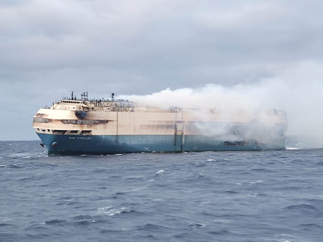 Massive Ship Fire Near Azores Could Cost Volkswagen $155 Million in Damaged Porsches and Bentleys