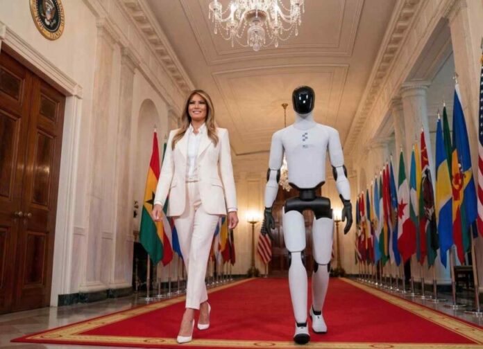 Melania-Trump-Pitches-Ai-Educators-Figure-03-Humanoid-Debuts-At-White-House Home